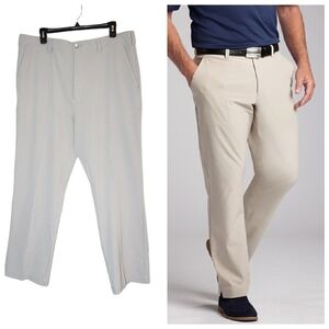 Cutter & Buck Bainbridge Flat Front Pant in light grey.  Men's size 36